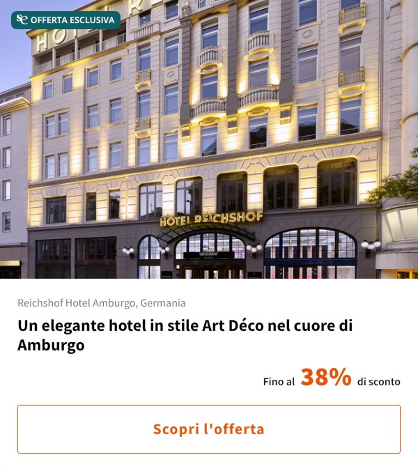 Un elegante hotel in stile Art Déco nel cuore di Amburgo