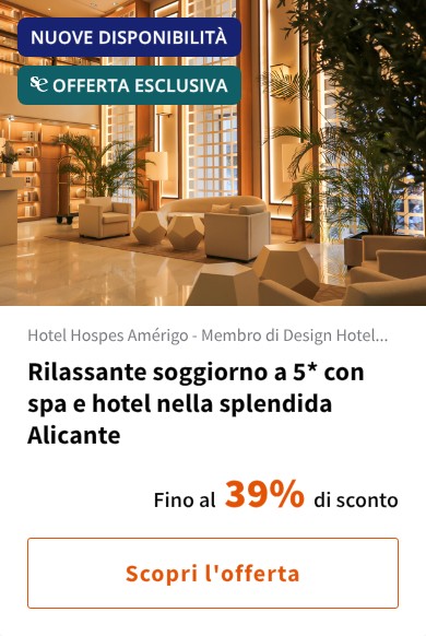 Rilassante soggiorno a 5* con spa e hotel nella splendida Alicante