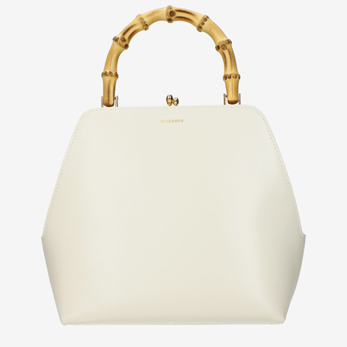 Jil Sander Handbags Women Leather Beige/Eggshell