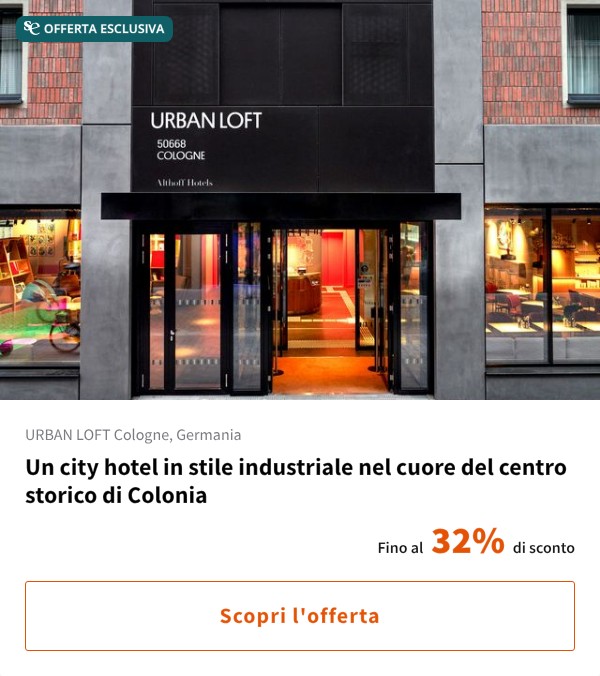 Un city hotel in stile industriale nel cuore del centro storico di Colonia