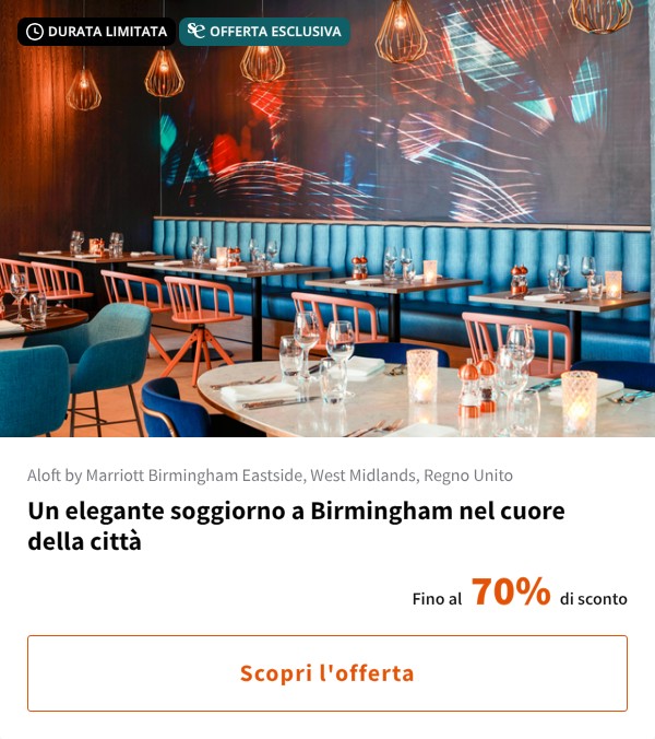 Un elegante soggiorno a Birmingham nel cuore della città