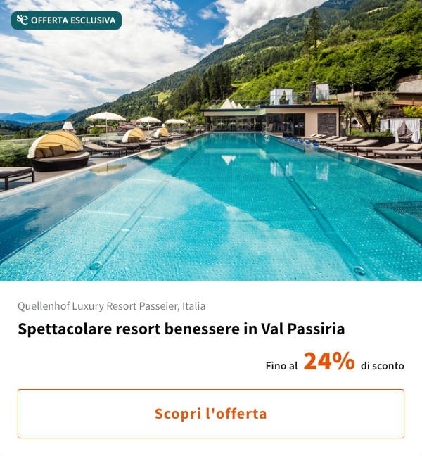 Spettacolare resort benessere in Val Passiria