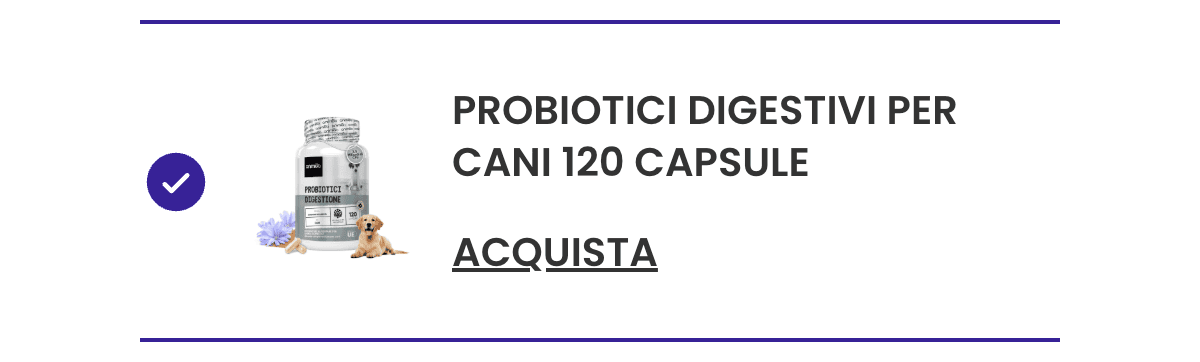 PROBIOTICI DIGESTIVI PER CANI 120 CAPSULE · ACQUISTA