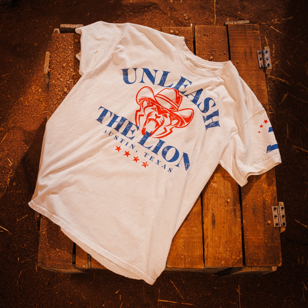 Unleash the lion austin gp t-shirt