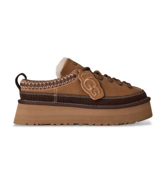 Sneaker in pelle Heritage Lace-Up marrone