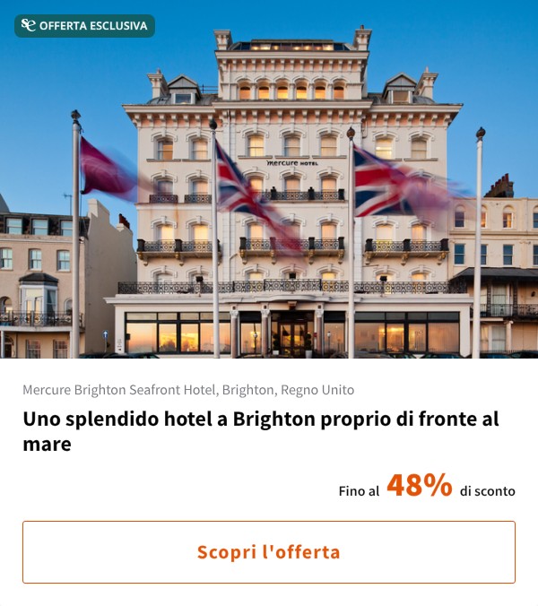 Uno splendido hotel a Brighton proprio di fronte al mare