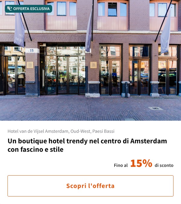 Un boutique hotel trendy nel centro di Amsterdam con fascino e stile