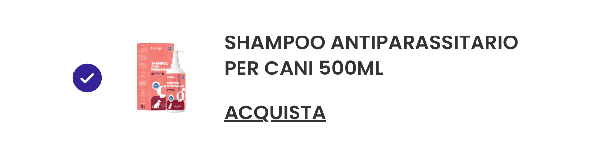 SHAMPOO ANTIPARASSITARIO PER CANI 500ML · ACQUISTA