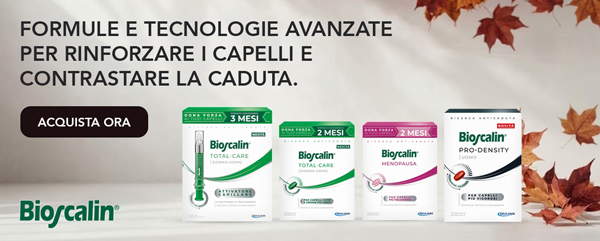 Scopri le formule e le tecnologie avanzate di Bioscalin per rinforzare i capelli