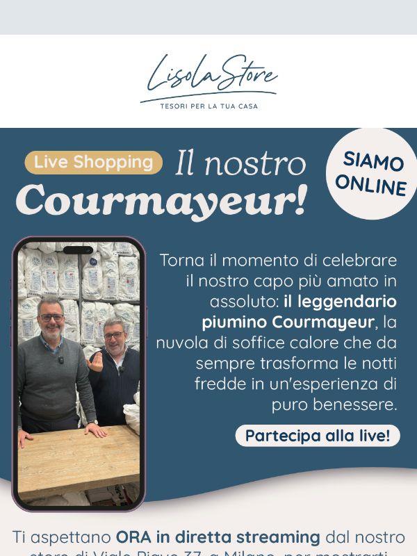 LIVE🔴 Scopri in diretta con noi il leggendario piumino Courmayeur