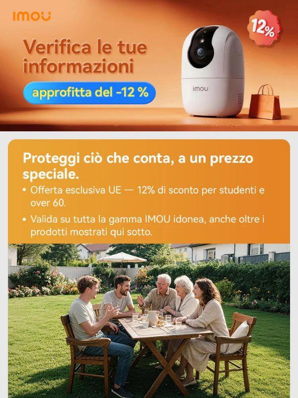 🔍 12% di sconto? Verifica se ne hai diritto.