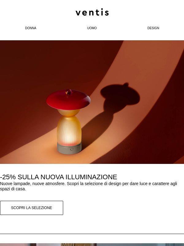 -25% sui nuovi arrivi illuminazione