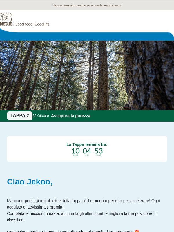 La seconda tappa del Purity Program Levissima termina tra pochi giorni! ⏳🎁
