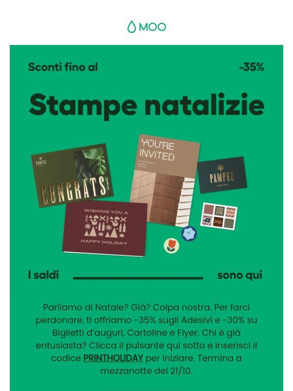 È il momento giusto: fino al 35% di sconto sulle stampe natalizie 🎁👀