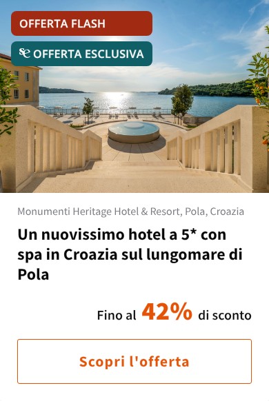 Un nuovissimo hotel a 5* con spa in Croazia sul lungomare di Pola
