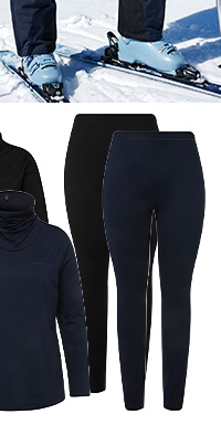 Leggings funzionali da sci per avventure invernali extra calde
