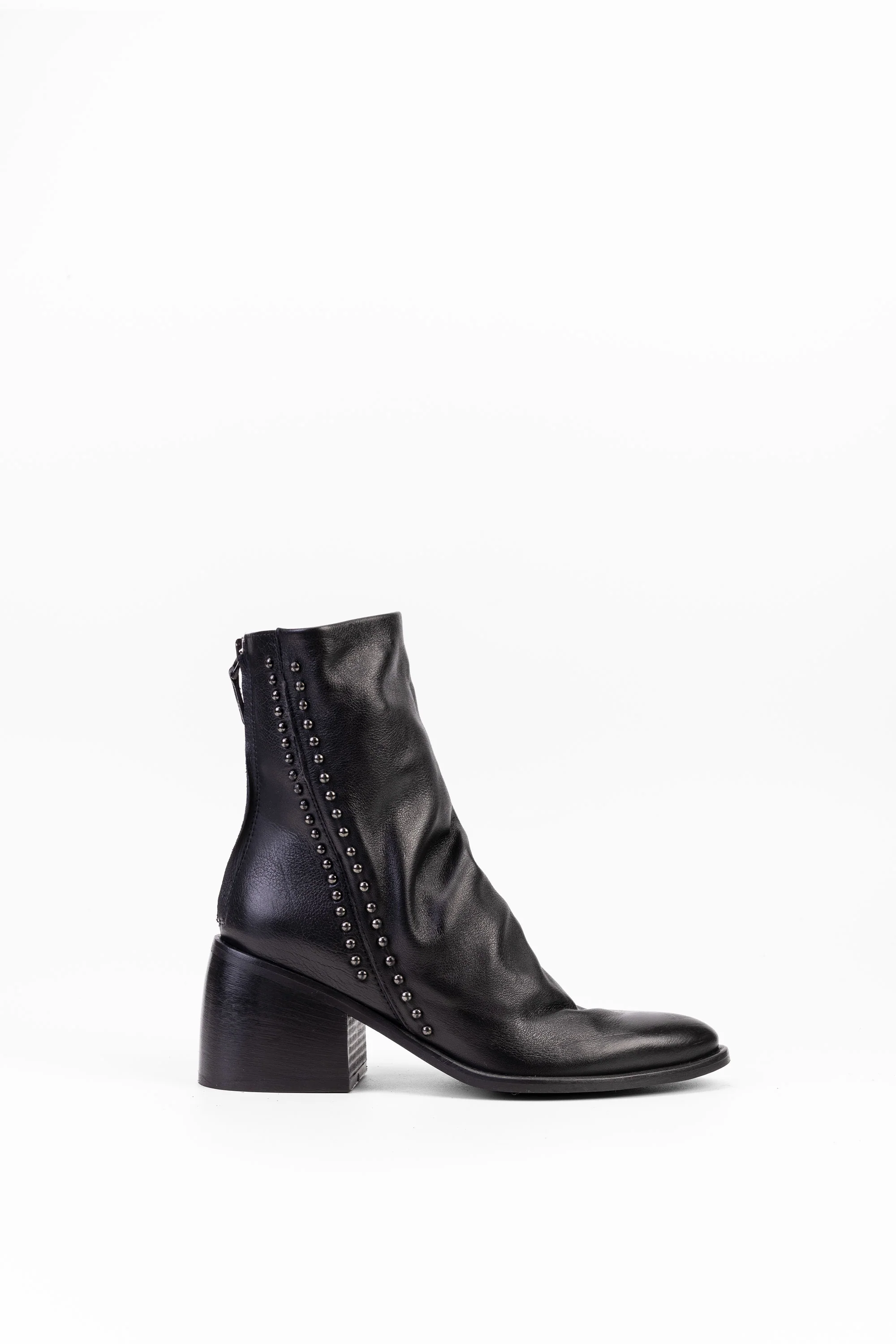 Stivaletti Tacco Alto con Borchie in Pelle Erin