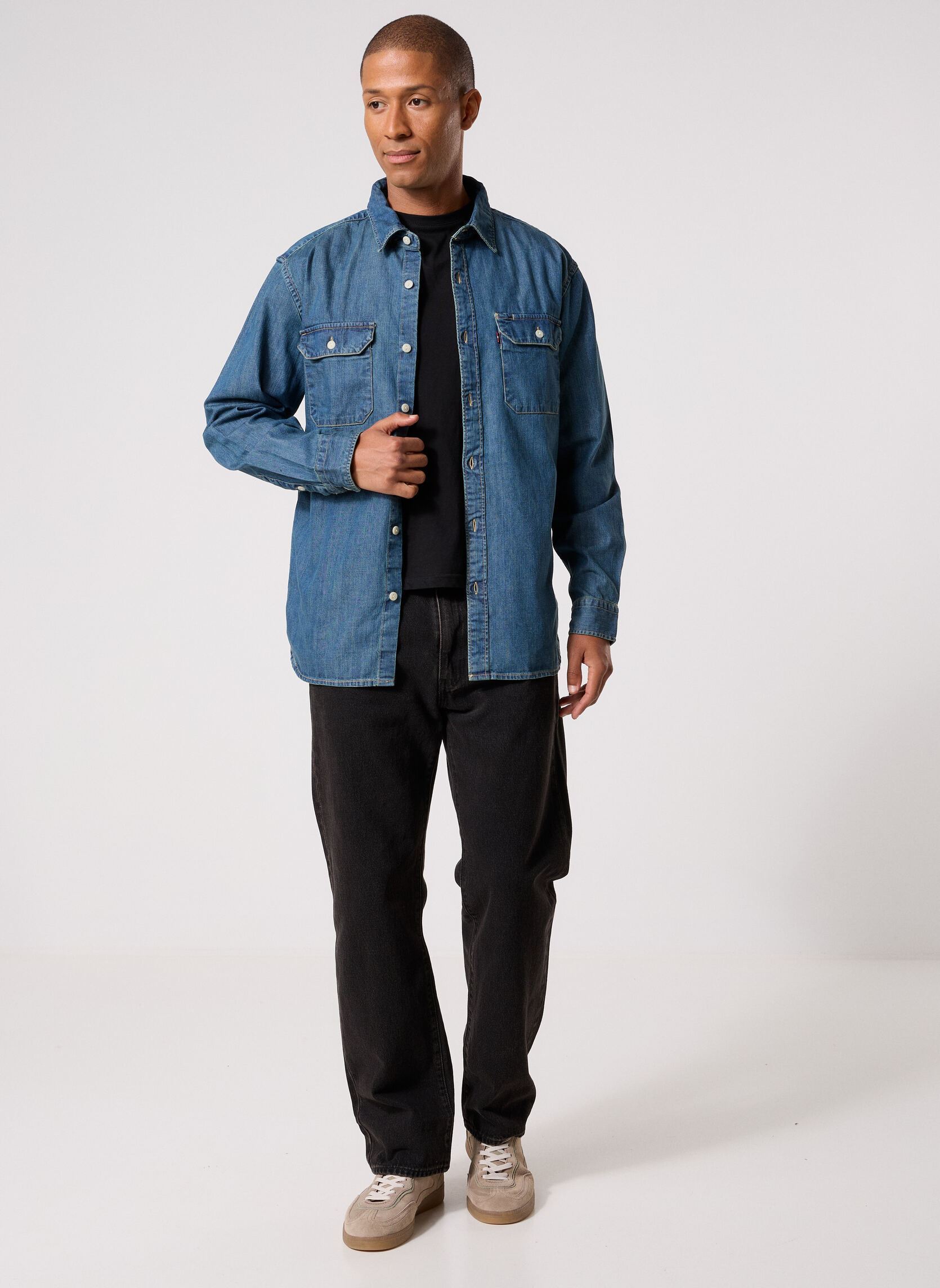 Levi's Jeans droit 555&trade; Relaxed Straight Dark homme noir