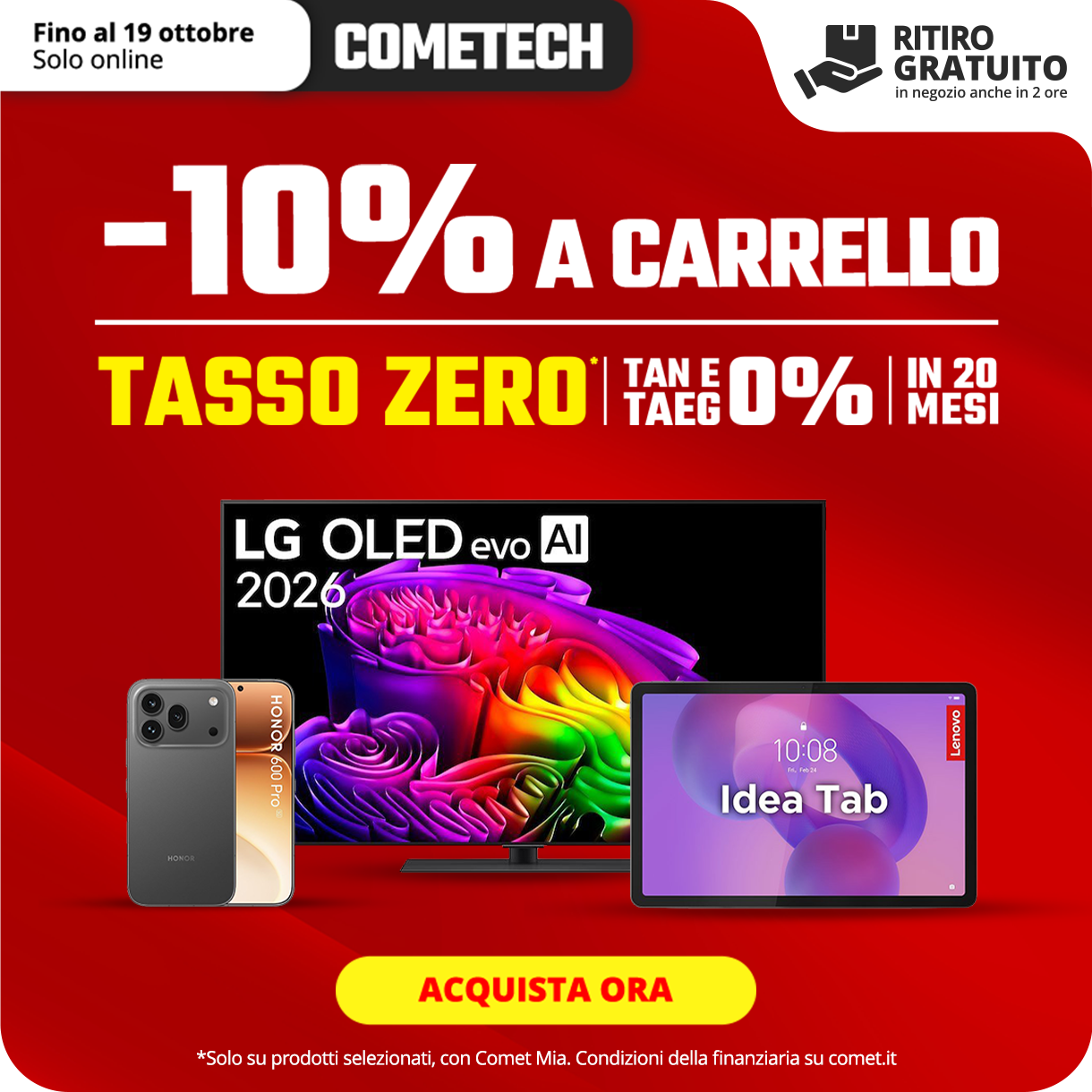 Promo online -10% a carrello