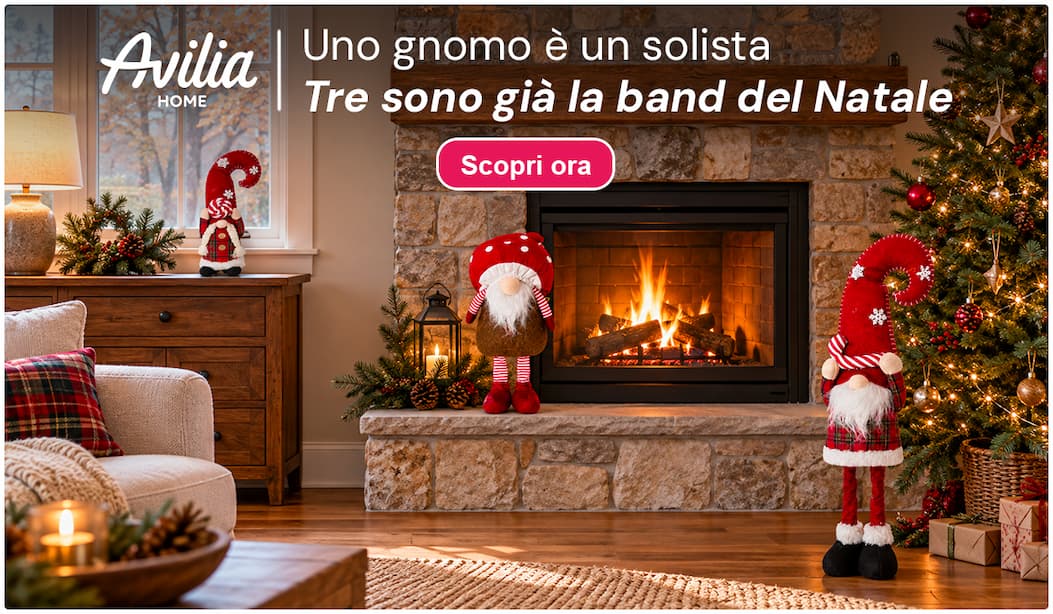 Tre gnomi natalizi Avilia trasformano il soggiorno in una piccola band del Natale.