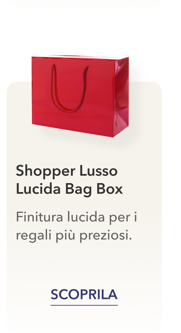 Shopper lusso lucida bag box