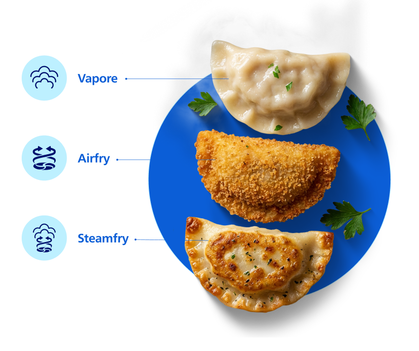 Vapore. Airfry. Steamfry