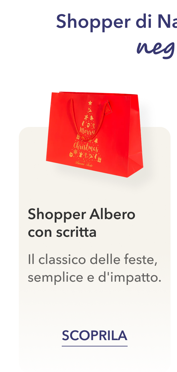 Shopper albero con scritta