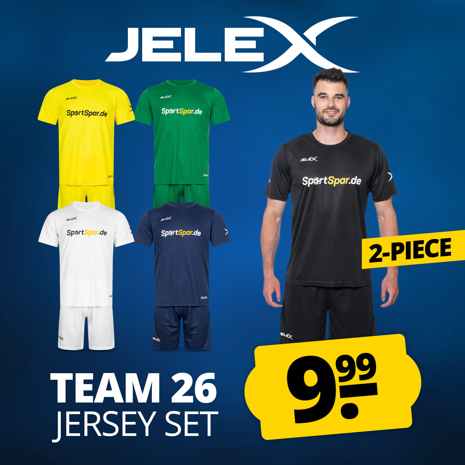 jelex squadra 26 divisa da calcio 2 pezzi