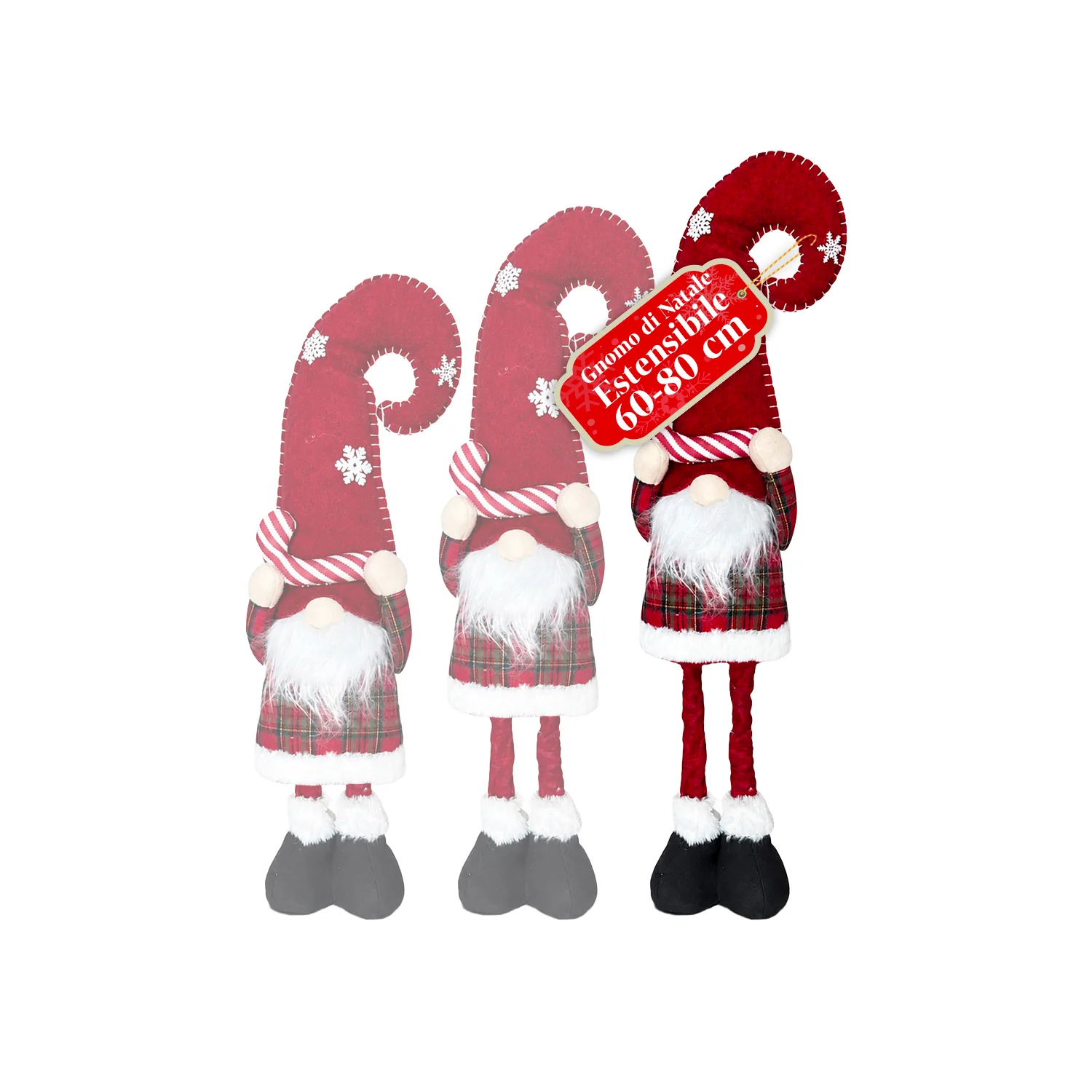 Image of Gnomo di Natale Estensibile 80 cm