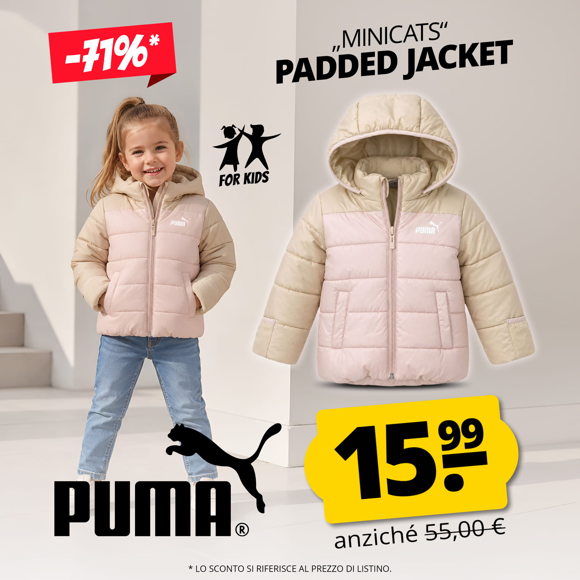 puma minicats padded jacket
