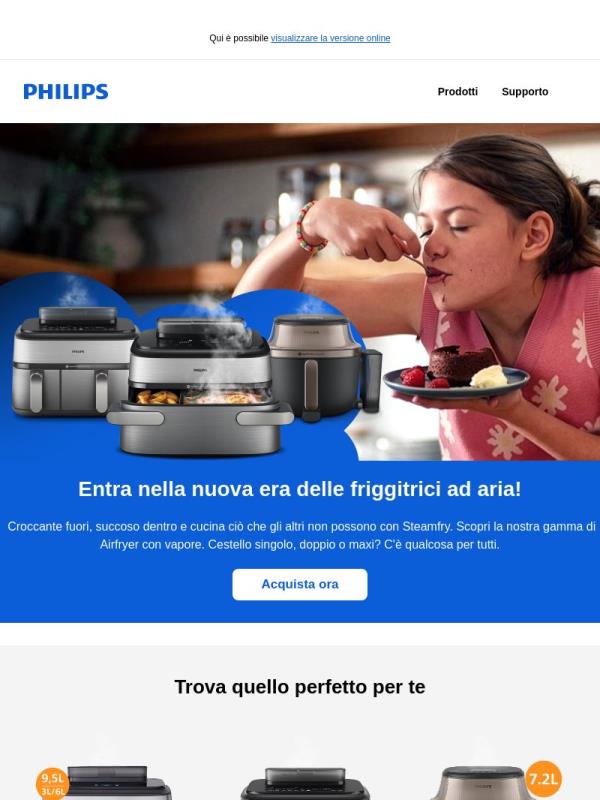 Scopri le nuove Airfryer con vapore