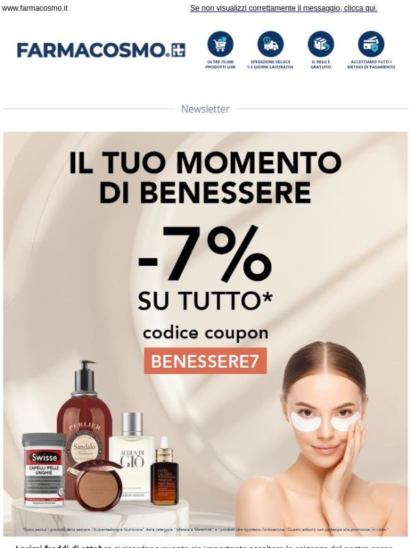 🌿 -7% su TUTTO*! Regalati un momento di puro benessere