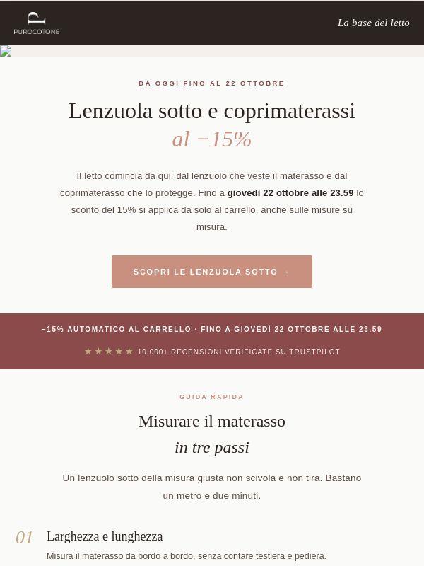 −15% su lenzuola sotto e coprimaterassi: rifai il letto dalla base