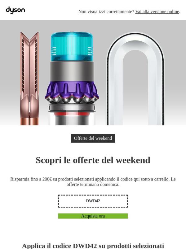 Il weekend inizia con un'offerta speciale