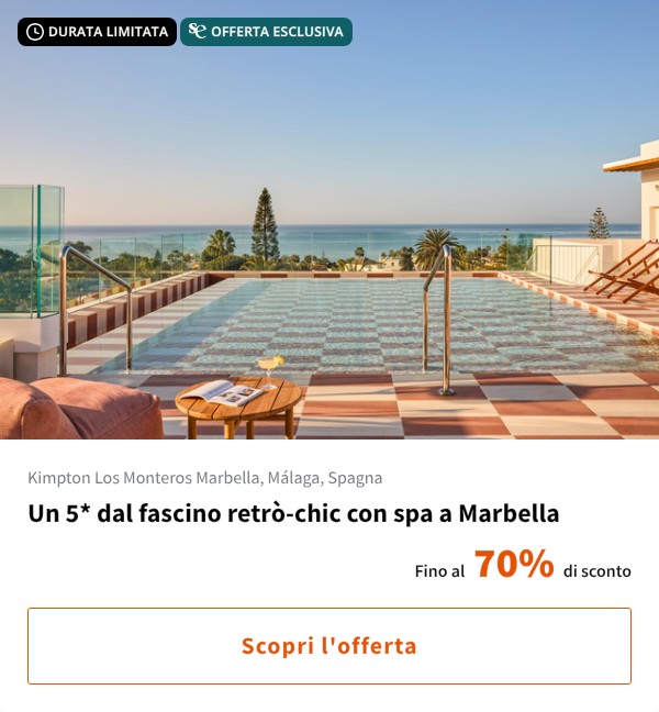 Un 5* dal fascino retrò-chic con spa a Marbella