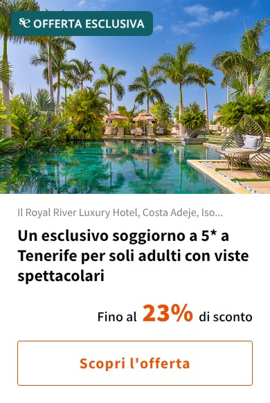 Un esclusivo soggiorno a 5* a Tenerife per soli adulti con viste spettacolari