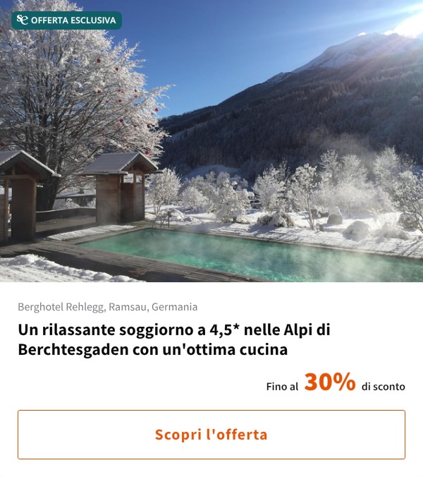 Un rilassante soggiorno a 4,5* nelle Alpi di Berchtesgaden con un'ottima cucina
