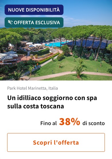 Un idilliaco soggiorno con spa sulla costa toscana