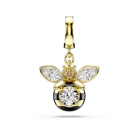 Charm Idyllia, Taglio misto, Ape, Multicolore, Finitura oro 18k