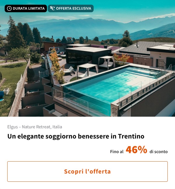 Un elegante soggiorno benessere in Trentino