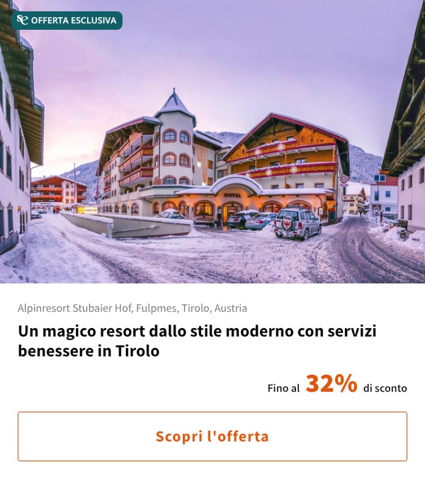 Un magico resort dallo stile moderno con servizi benessere in Tirolo