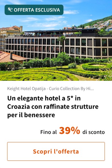 Un elegante hotel a 5* in Croazia con raffinate strutture per il benessere