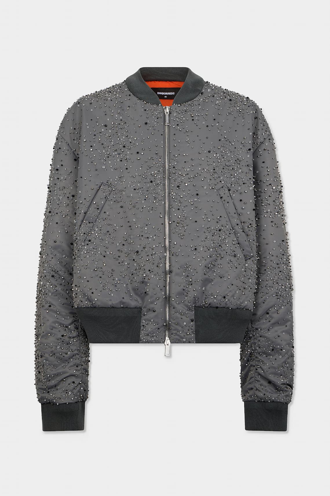 Sparkle Embroidered Sloppy Bomber