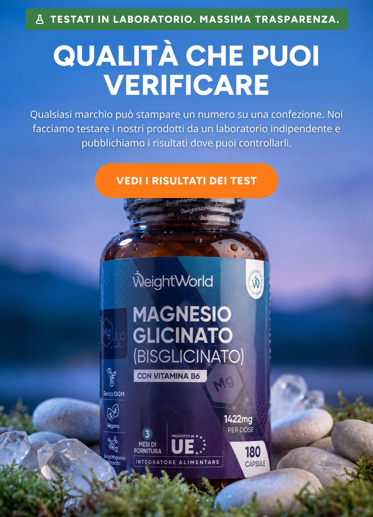 Qualità che puoi verificare Qualsiasi marchio può stampare un numero su una confezione.