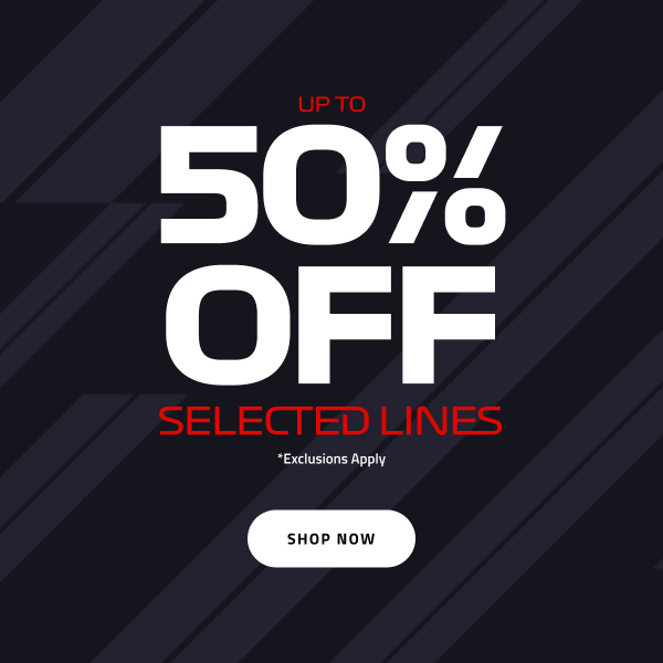 Up to 50% off selected lines