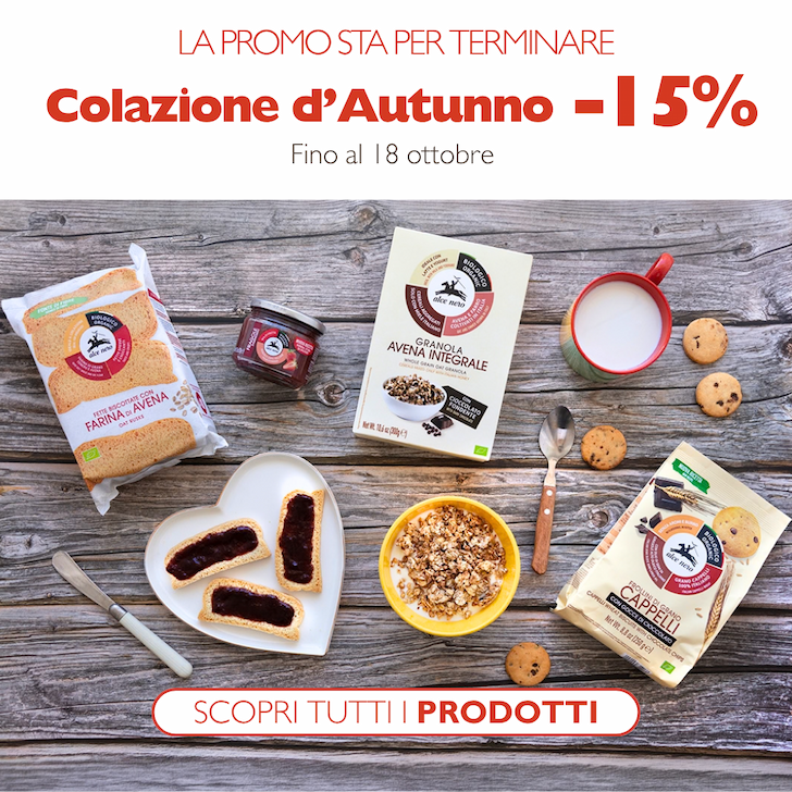 Colazione d'autunno: -15% fino al 18 ottobre