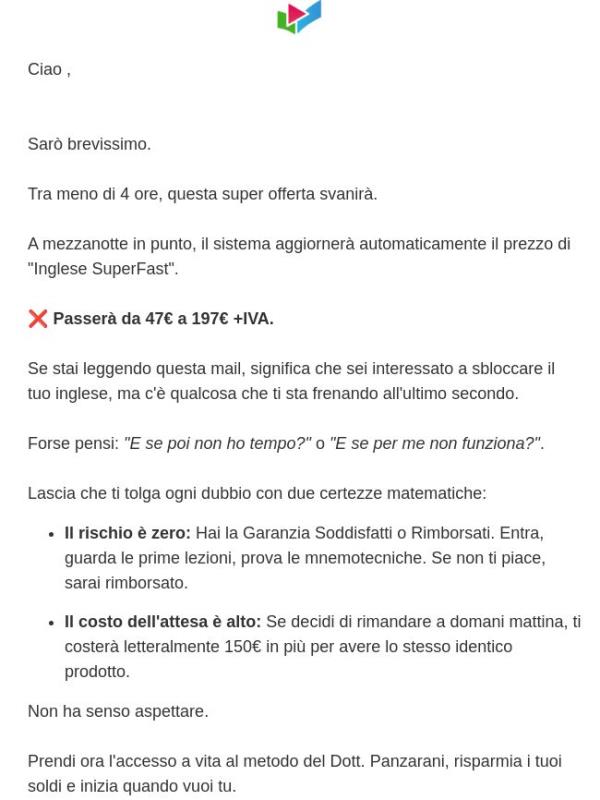 Promo Inglese Superfast, scade a mezzanotte!