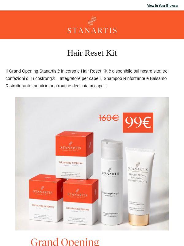 Hair Reset Kit, risparmi 60 € rispetto ai prodotti singoli