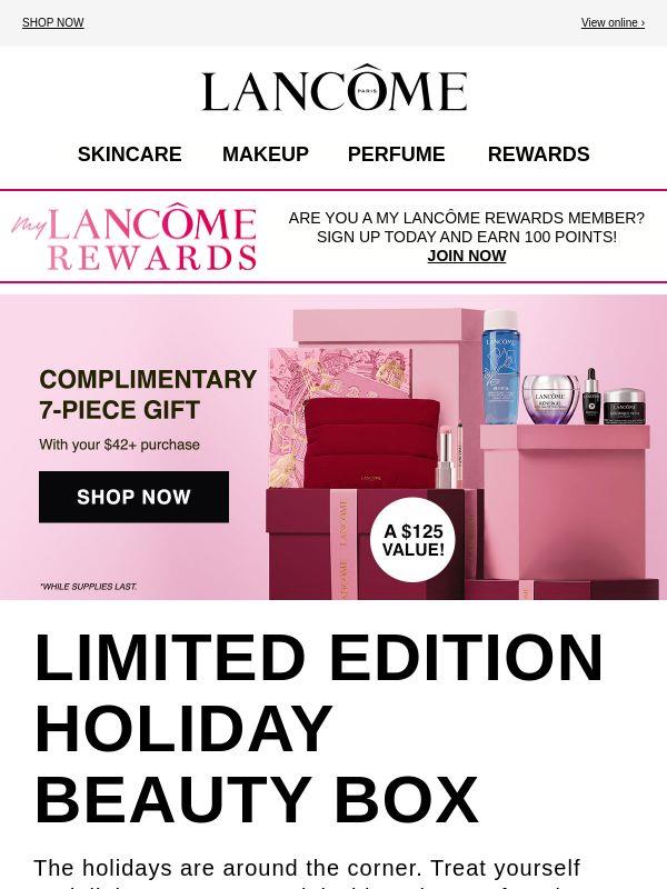 7 Full-Sized Favorites, $616 value for only $89 with any Lancome purchase
