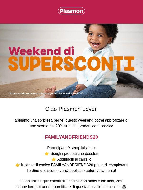 Arriva il weekend dei SuperSconti: -20% sui tuoi prodotti preferiti!